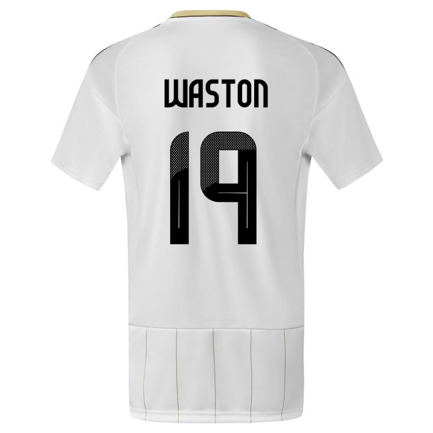 Hombre Camiseta Costa Rica Kendall Waston #19 Blanco 2ª Equipación 24-26 La Camisa Argentina