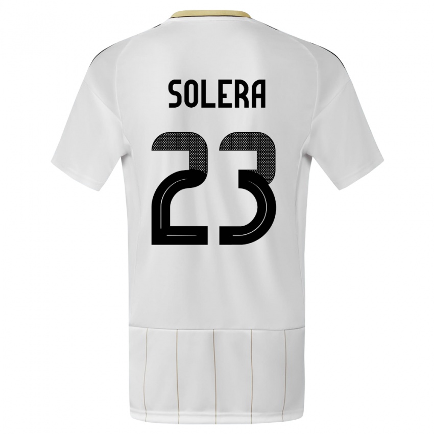 Hombre Camiseta Costa Rica Daniela Solera #23 Blanco 2ª Equipación 24-26 La Camisa Argentina