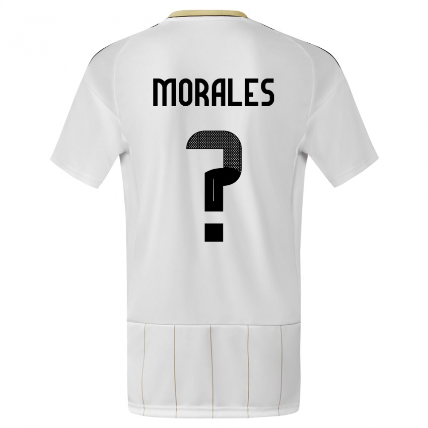 Hombre Camiseta Costa Rica Bryan Morales #0 Blanco 2ª Equipación 24-26 La Camisa Argentina