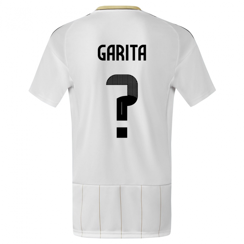 Hombre Camiseta Costa Rica Emmanuel Garita #0 Blanco 2ª Equipación 24-26 La Camisa Argentina