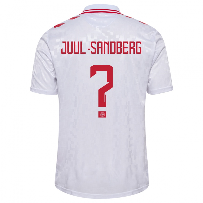 Hombre Camiseta Dinamarca Nikolaj Juul-Sandberg #0 Blanco 2ª Equipación 24-26 La Camisa Argentina