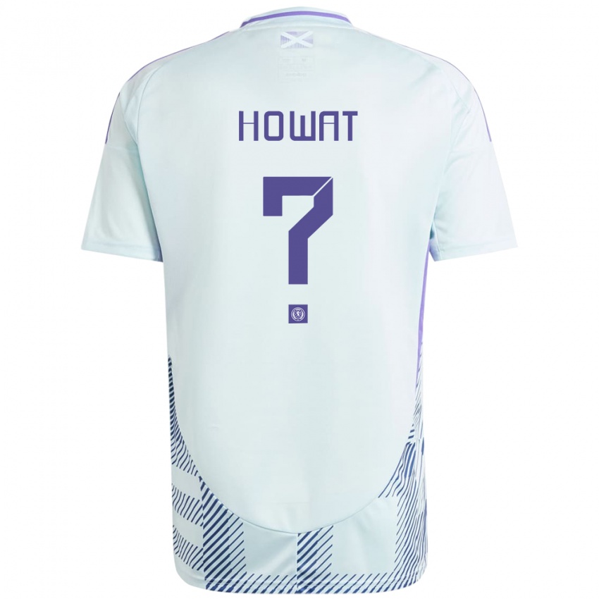 Hombre Camiseta Escocia Kirsty Howat #0 Azul Menta Claro 2ª Equipación 24-26 La Camisa Argentina