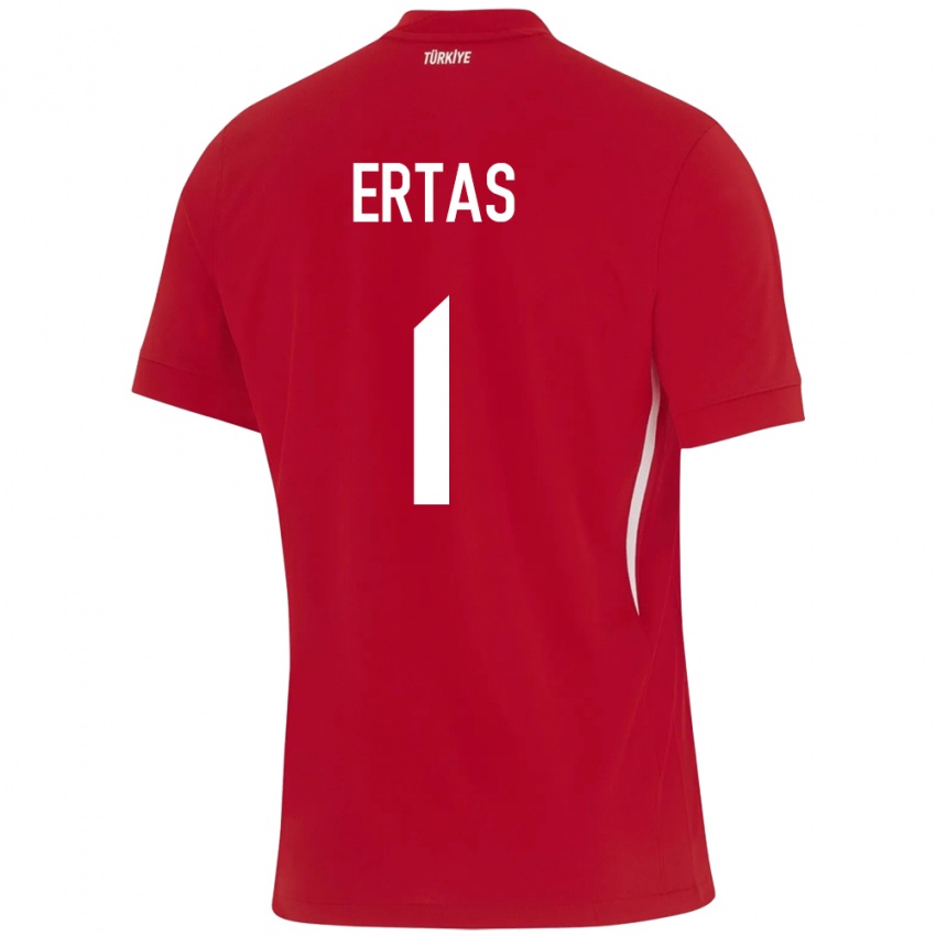 Hombre Camiseta Turquía Deniz Ertaş #1 Rojo 2ª Equipación 24-26 La Camisa Argentina