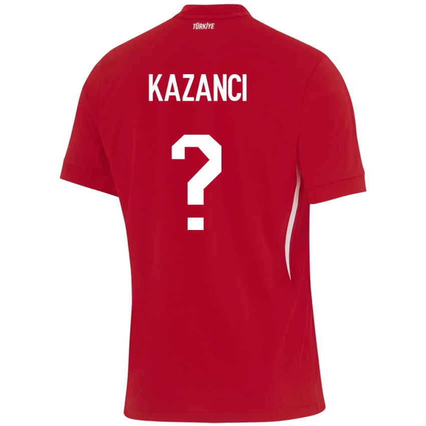 Hombre Camiseta Turquía Şant Kazancı #0 Rojo 2ª Equipación 24-26 La Camisa Argentina