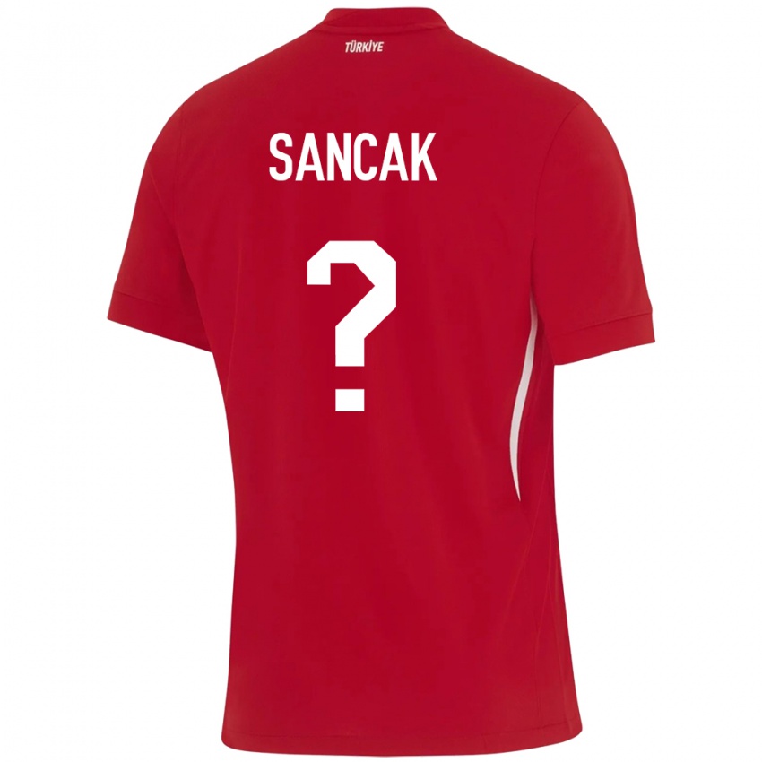 Hombre Camiseta Turquía Tolga Sancak #0 Rojo 2ª Equipación 24-26 La Camisa Argentina