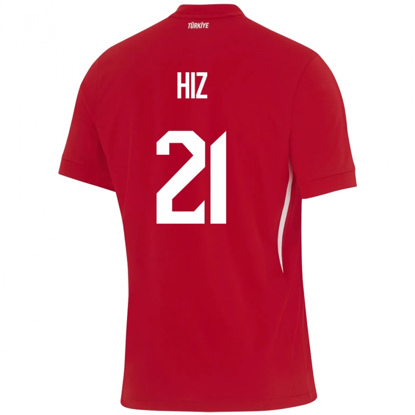 Hombre Camiseta Turquía Gülbin Hız #21 Rojo 2ª Equipación 24-26 La Camisa Argentina