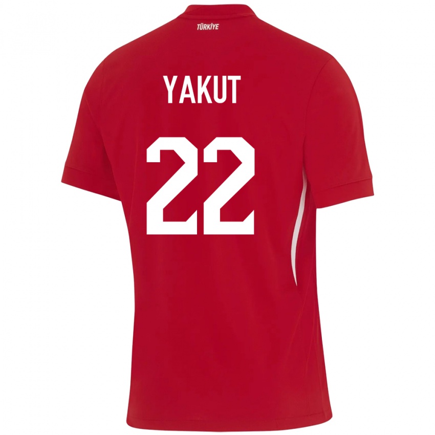 Hombre Camiseta Turquía Narin Yakut #22 Rojo 2ª Equipación 24-26 La Camisa Argentina