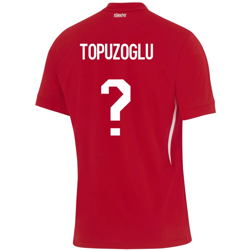 Hombre Camiseta Turquía Berna Topuzoğlu #0 Rojo 2ª Equipación 24-26 La Camisa Argentina