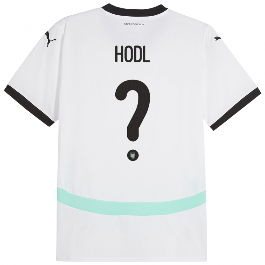 Hombre Camiseta Austria Jacob Hödl #0 Blanco 2ª Equipación 24-26 La Camisa Argentina