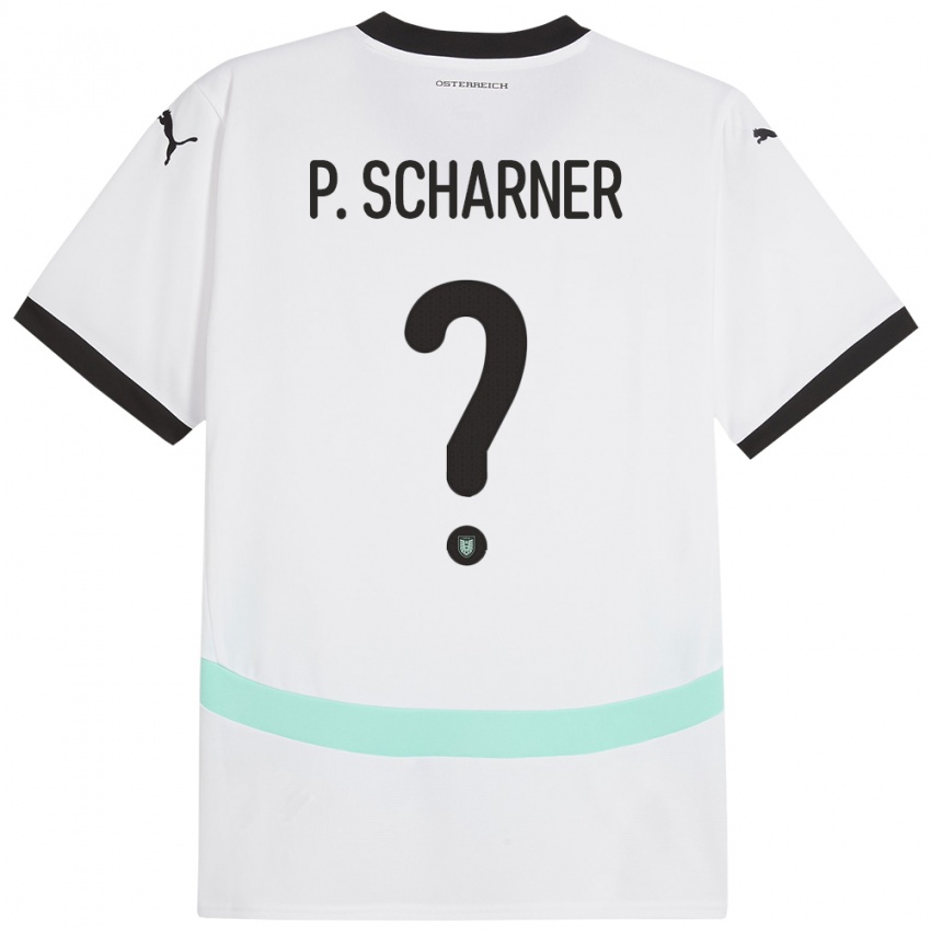 Hombre Camiseta Austria Paul Scharner #0 Blanco 2ª Equipación 24-26 La Camisa Argentina