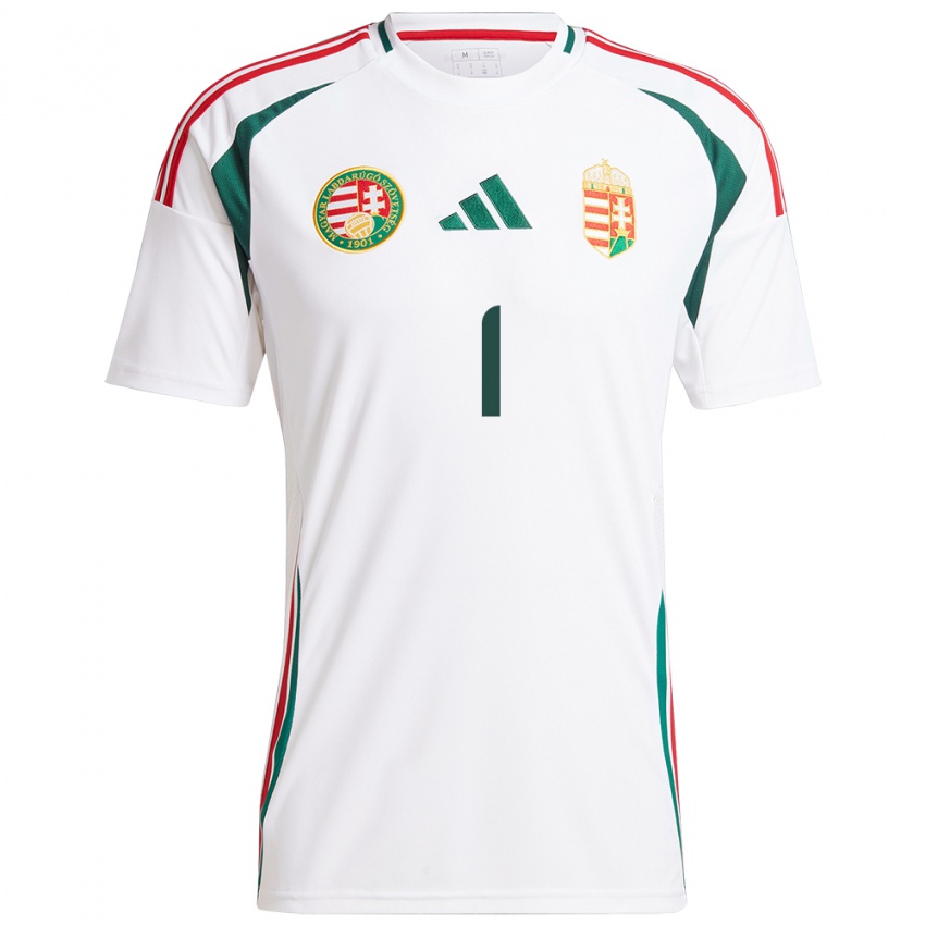 Hombre Camiseta Hungría Botond Kocsis #1 Blanco 2ª Equipación 24-26 La Camisa Argentina