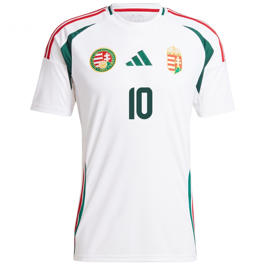 Hombre Camiseta Hungría Anna Csiki #10 Blanco 2ª Equipación 24-26 La Camisa Argentina