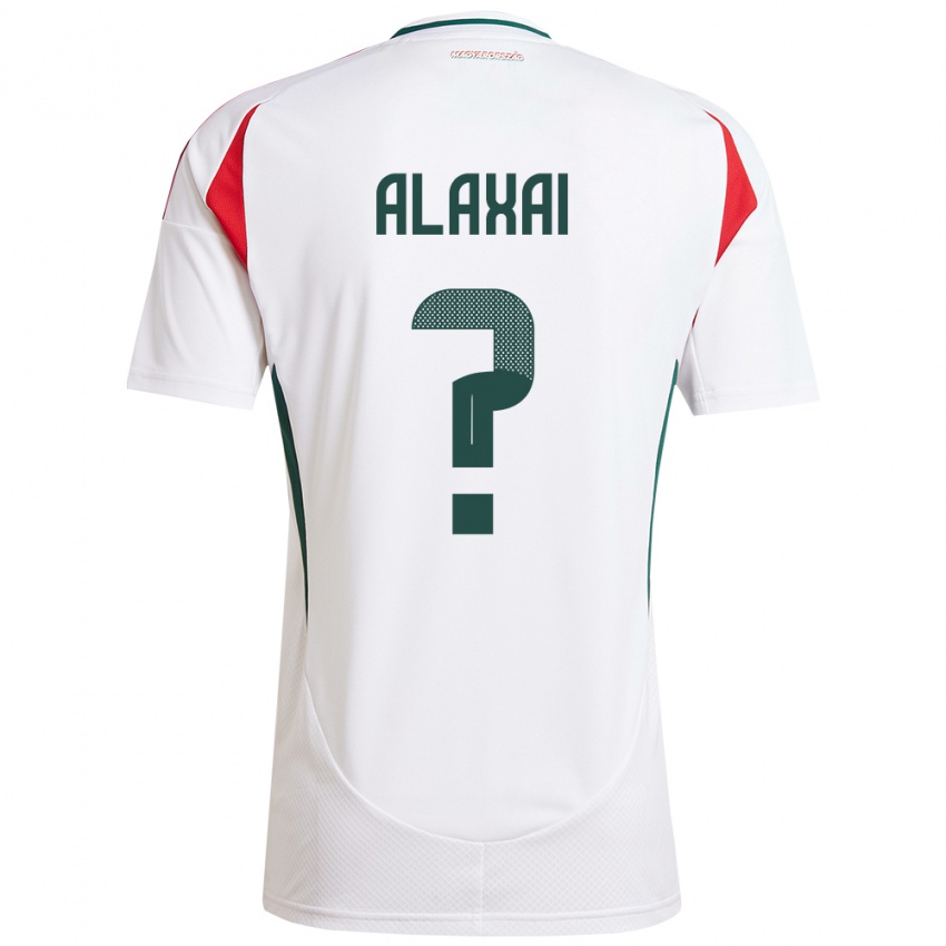 Hombre Camiseta Hungría Áron Alaxai #0 Blanco 2ª Equipación 24-26 La Camisa Argentina