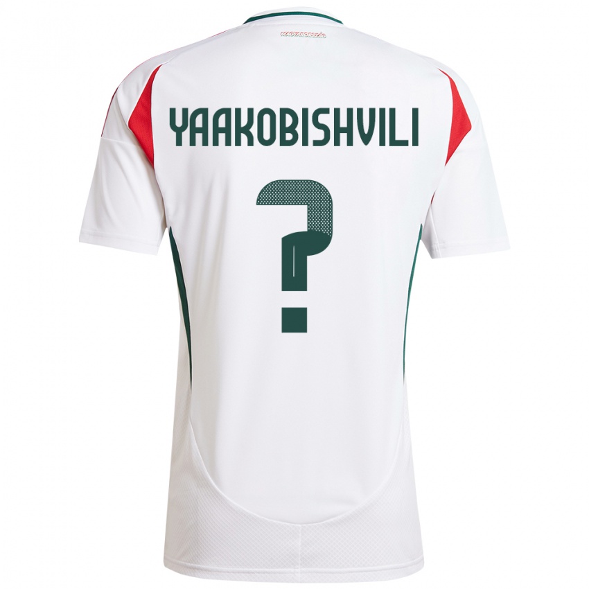 Hombre Camiseta Hungría Antal Yaakobishvili #0 Blanco 2ª Equipación 24-26 La Camisa Argentina