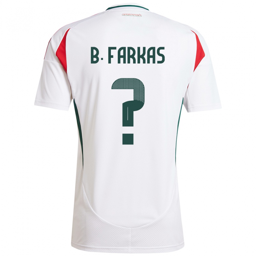 Hombre Camiseta Hungría Bendegúz Farkas #0 Blanco 2ª Equipación 24-26 La Camisa Argentina