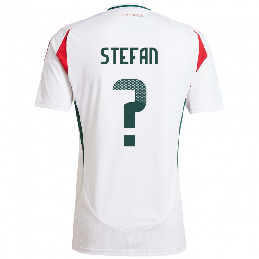 Hombre Camiseta Hungría Raúl Stefan #0 Blanco 2ª Equipación 24-26 La Camisa Argentina