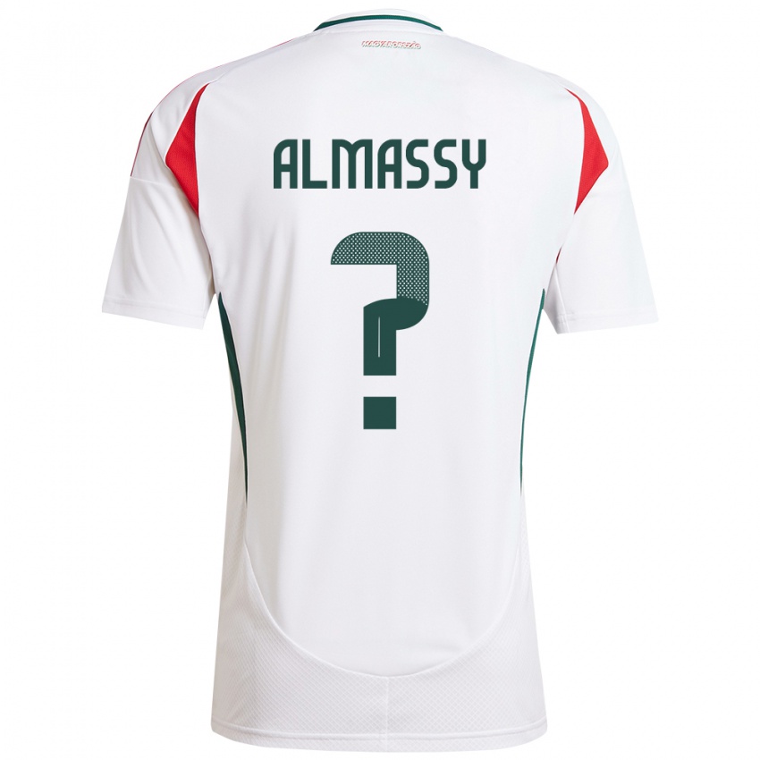 Hombre Camiseta Hungría Levente Almássy #0 Blanco 2ª Equipación 24-26 La Camisa Argentina