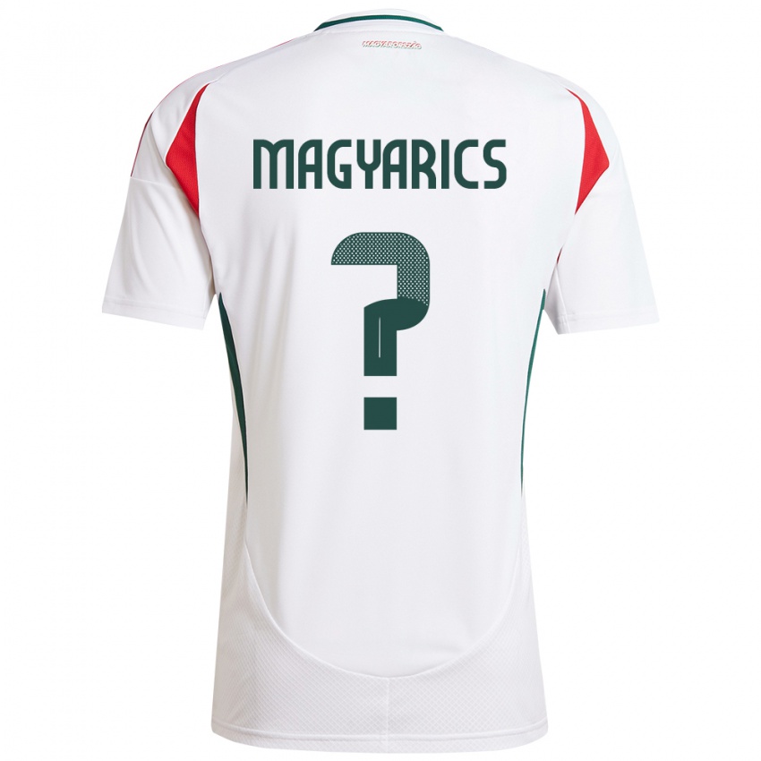 Hombre Camiseta Hungría Erik Magyarics #0 Blanco 2ª Equipación 24-26 La Camisa Argentina