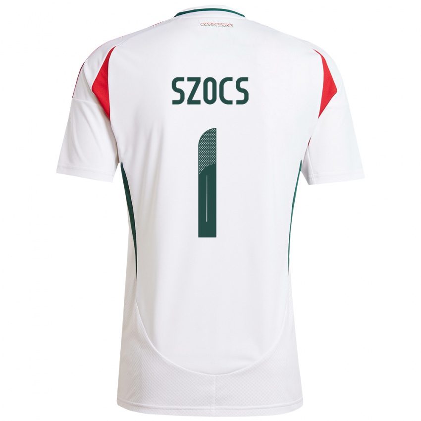 Hombre Camiseta Hungría Réka Szőcs #1 Blanco 2ª Equipación 24-26 La Camisa Argentina