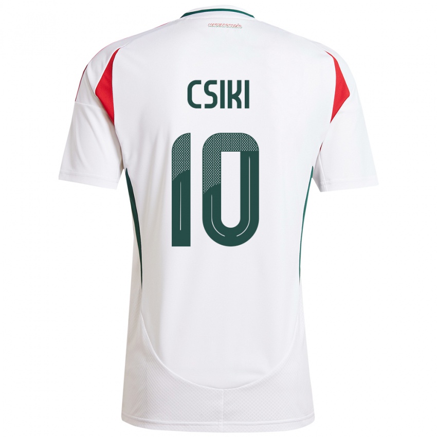 Hombre Camiseta Hungría Anna Csiki #10 Blanco 2ª Equipación 24-26 La Camisa Argentina