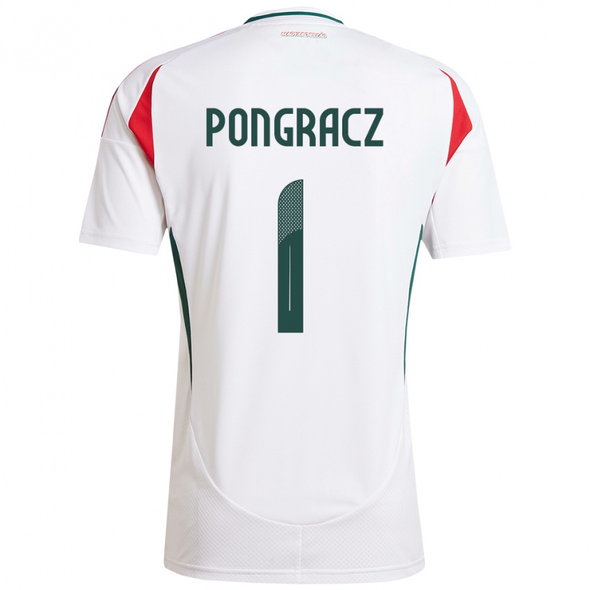 Hombre Camiseta Hungría Agness Pongracz #1 Blanco 2ª Equipación 24-26 La Camisa Argentina