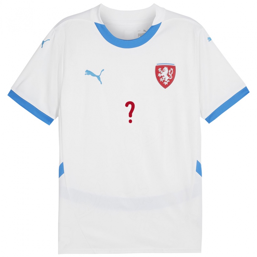 Hombre Camiseta Chequia Su Nombre #0 Blanco 2ª Equipación 24-26 La Camisa Argentina