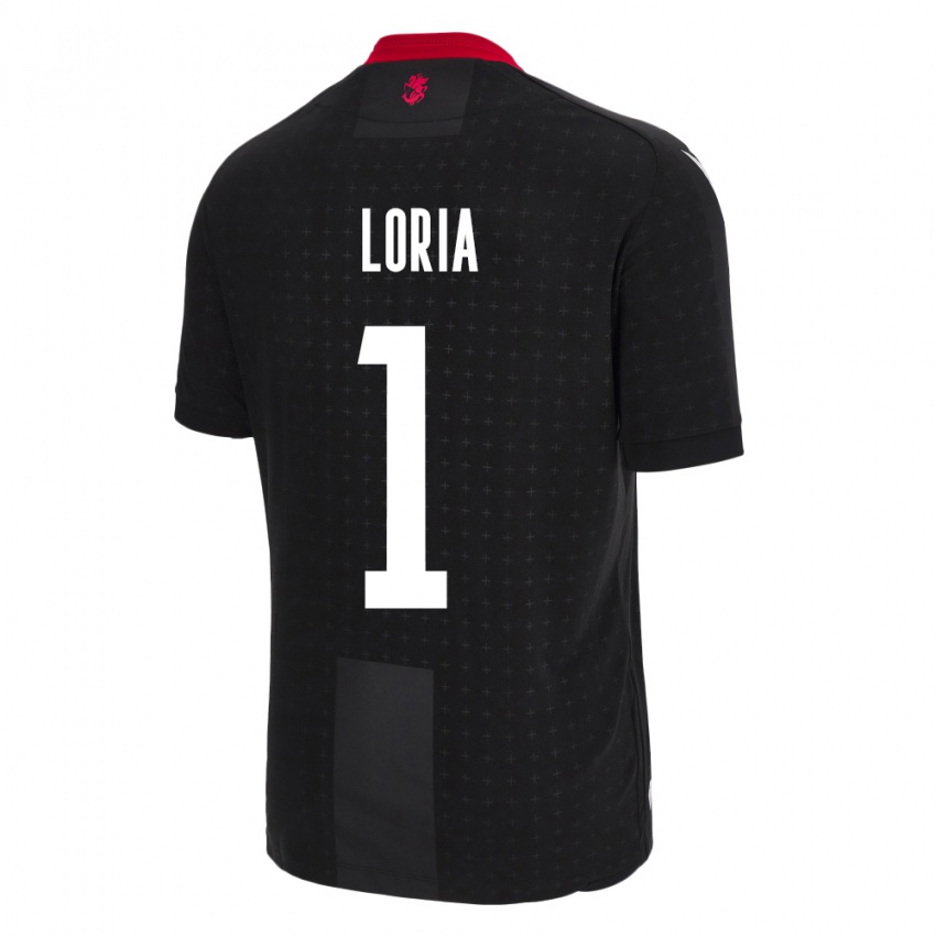 Hombre Camiseta Georgia Giorgi Loria #1 Negro 2ª Equipación 24-26 La Camisa Argentina