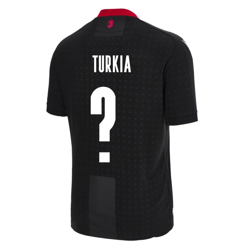 Hombre Camiseta Georgia Aleksandre Turkia #0 Negro 2ª Equipación 24-26 La Camisa Argentina