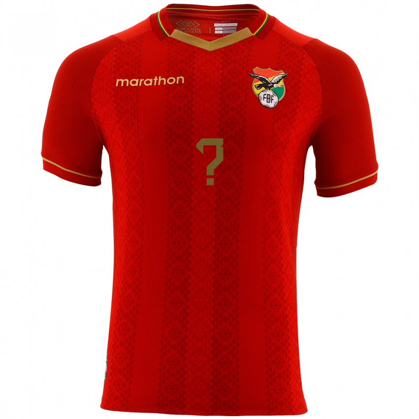 Hombre Camiseta Bolivia Luana San Miguel #0 Rojo 2ª Equipación 24-26 La Camisa Argentina