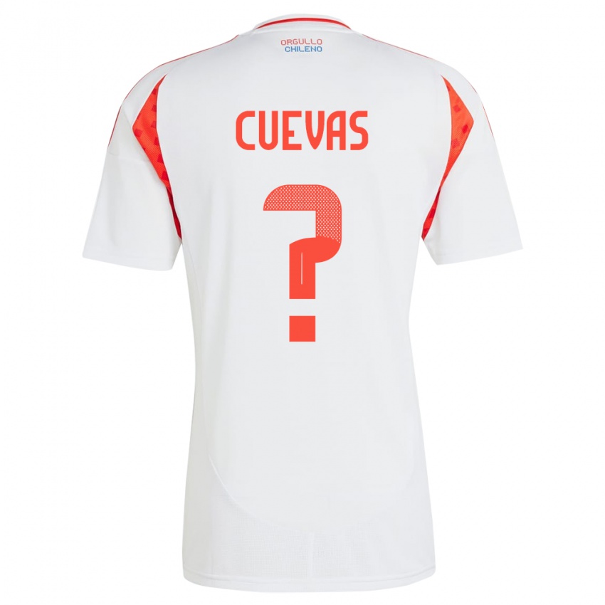 Hombre Camiseta Chile Yastin Cuevas #0 Blanco 2ª Equipación 24-26 La Camisa Argentina