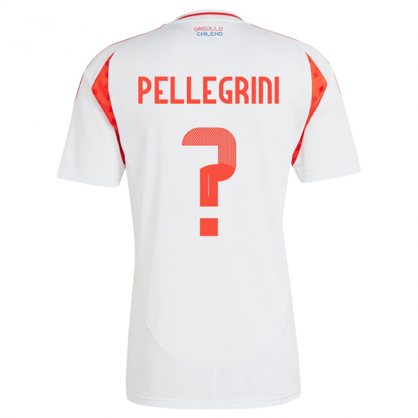 Hombre Camiseta Chile Maya Pellegrini #0 Blanco 2ª Equipación 24-26 La Camisa Argentina