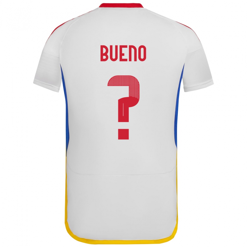 Hombre Camiseta Venezuela Jesús Bueno #0 Blanco 2ª Equipación 24-26 La Camisa Argentina