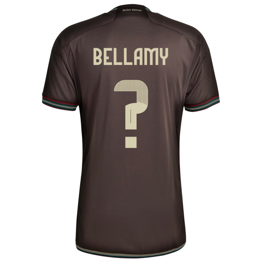 Hombre Camiseta Jamaica Sydney Bellamy #0 Marrón Noche 2ª Equipación 24-26 La Camisa Argentina