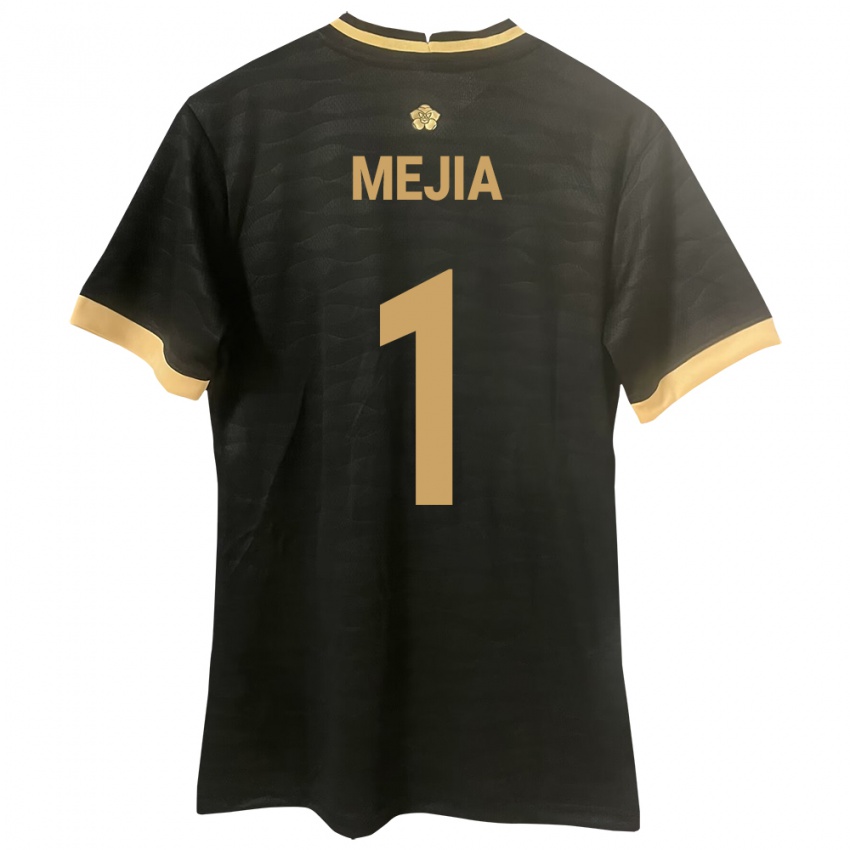 Hombre Camiseta Panamá Luis Mejía #1 Negro 2ª Equipación 24-26 La Camisa Argentina