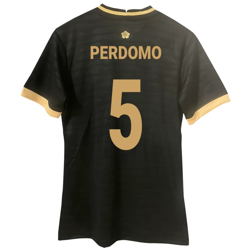 Hombre Camiseta Panamá Reyniel Perdomo #5 Negro 2ª Equipación 24-26 La Camisa Argentina