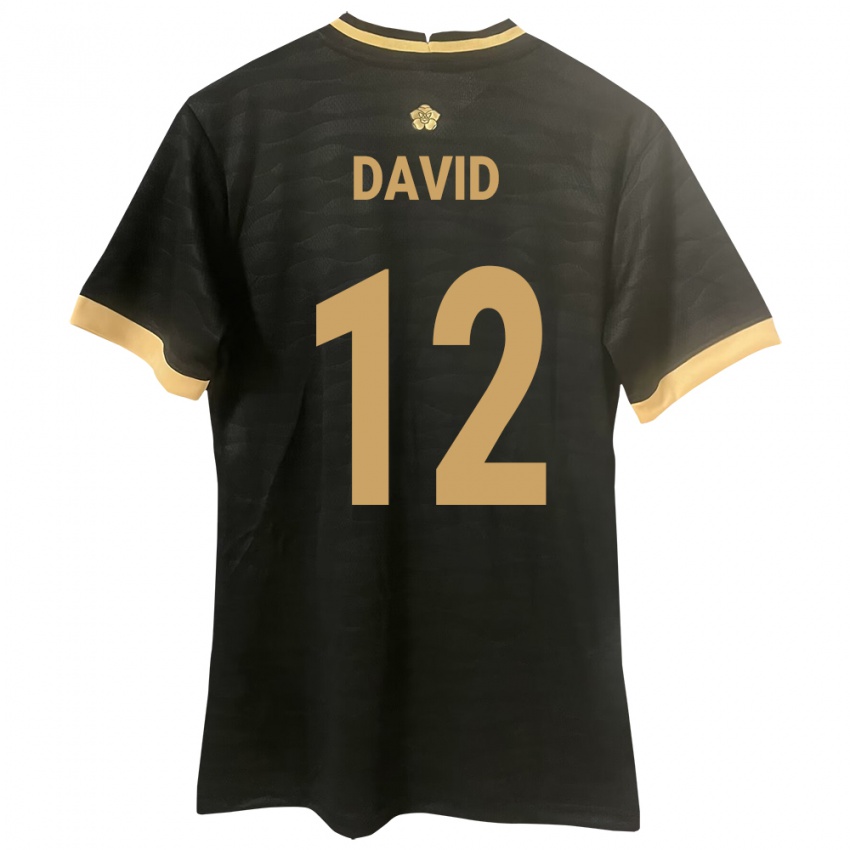 Hombre Camiseta Panamá Said David #12 Negro 2ª Equipación 24-26 La Camisa Argentina