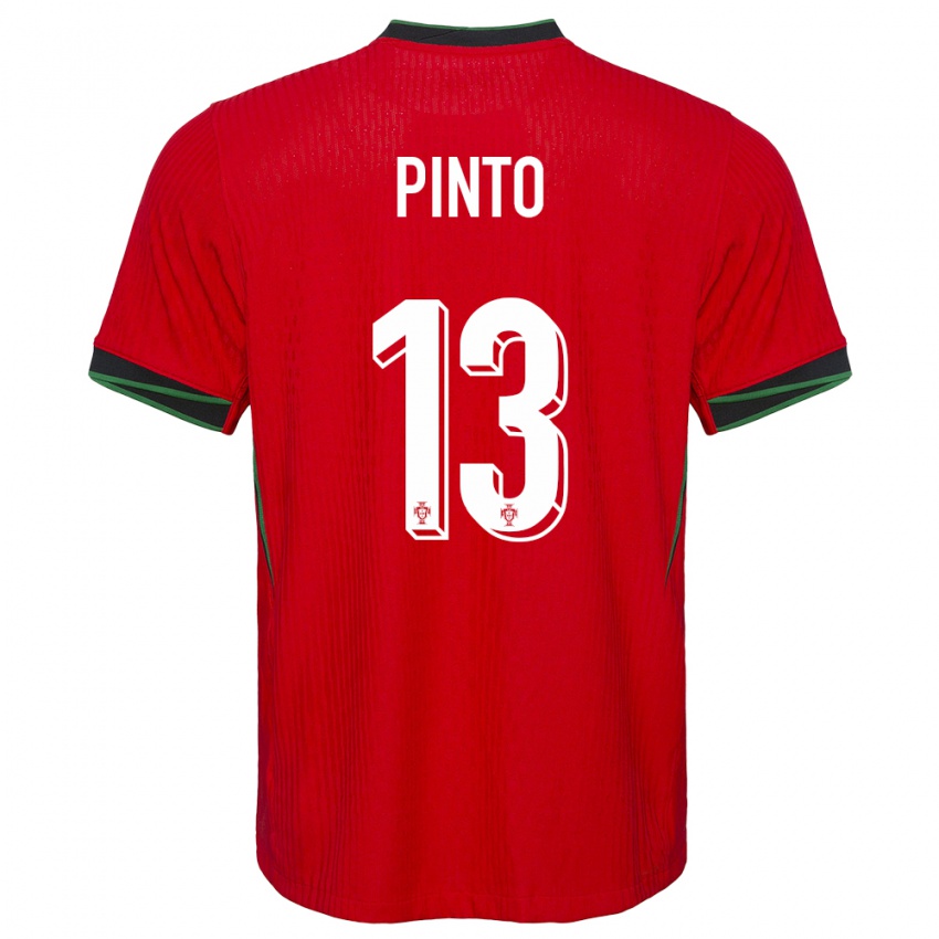 Mujer Camiseta Portugal Fatima Pinto #13 Rojo 1ª Equipación 24-26 La Camisa Argentina