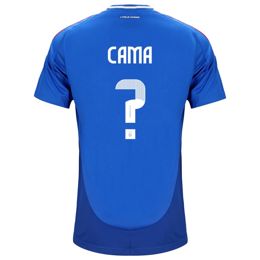 Mujer Camiseta Italia Cristian Cama #0 Azul 1ª Equipación 24-26 La Camisa Argentina