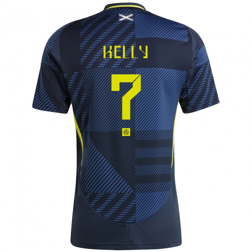 Mujer Camiseta Escocia Daniel Kelly #0 Azul Oscuro 1ª Equipación 24-26 La Camisa Argentina