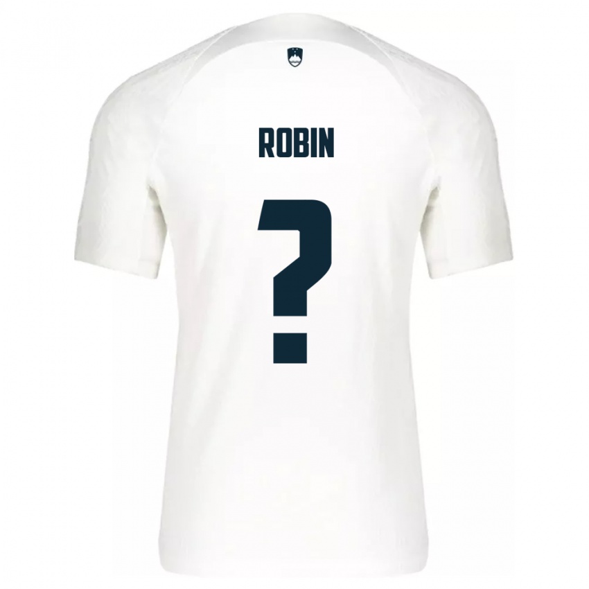 Mujer Camiseta Eslovenia Jaka Robin #0 Blanco 1ª Equipación 24-26 La Camisa Argentina
