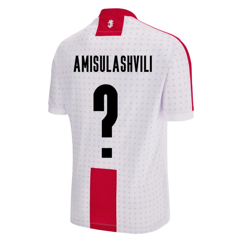 Mujer Camiseta Georgia Aleksandre Amisulashvili #0 Blanco 1ª Equipación 24-26 La Camisa Argentina