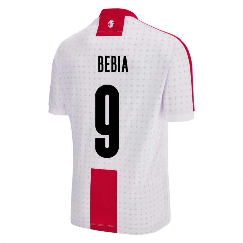 Mujer Camiseta Georgia Maiko Bebia #9 Blanco 1ª Equipación 24-26 La Camisa Argentina