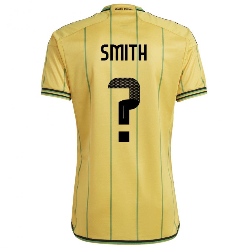 Mujer Camiseta Jamaica Andrene Smith #0 Amarillo 1ª Equipación 24-26 La Camisa Argentina