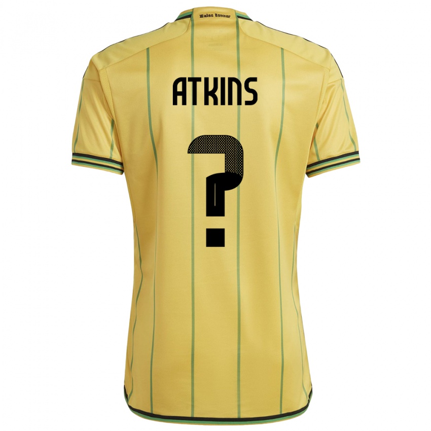 Mujer Camiseta Jamaica Maliah Atkins #0 Amarillo 1ª Equipación 24-26 La Camisa Argentina