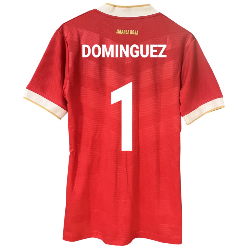 Mujer Camiseta Panamá Valeska Domínguez #1 Rojo 1ª Equipación 24-26 La Camisa Argentina