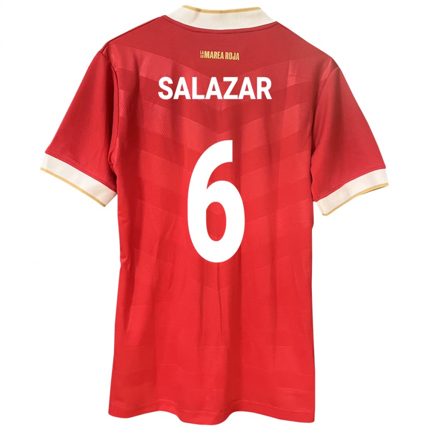 Mujer Camiseta Panamá Deysiré Salazar #6 Rojo 1ª Equipación 24-26 La Camisa Argentina