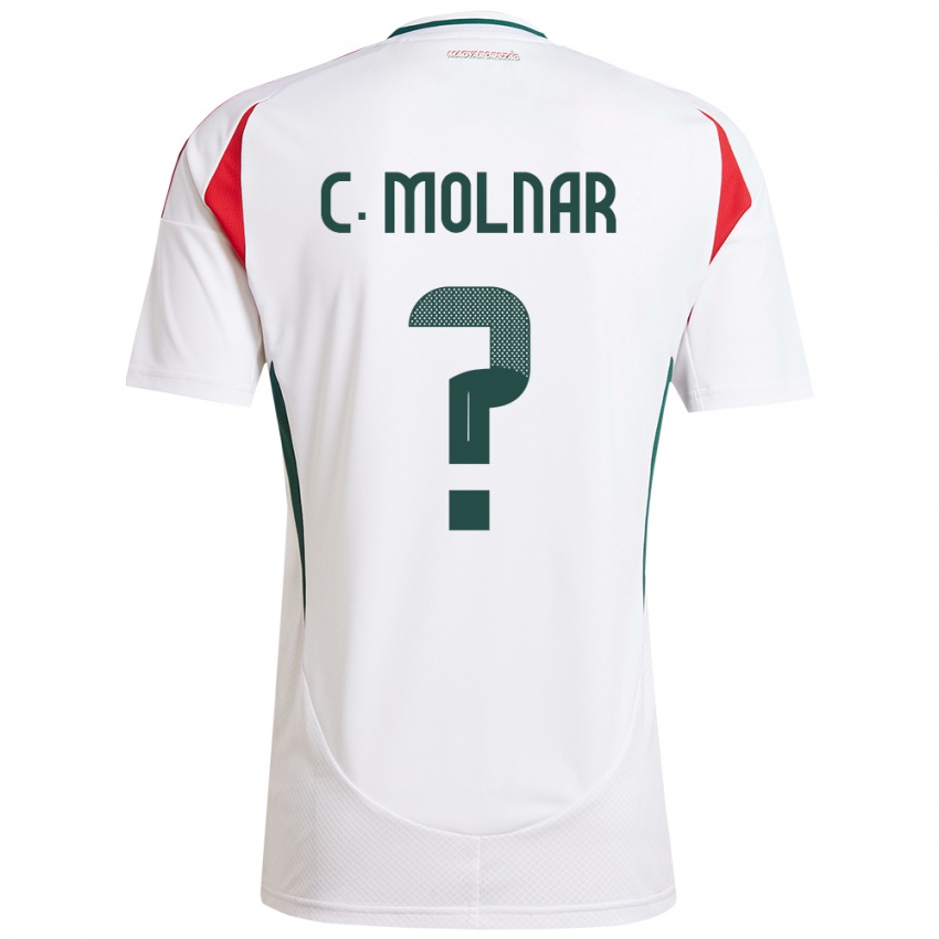 Mujer Camiseta Hungría Csaba Molnár #0 Blanco 2ª Equipación 24-26 La Camisa Argentina