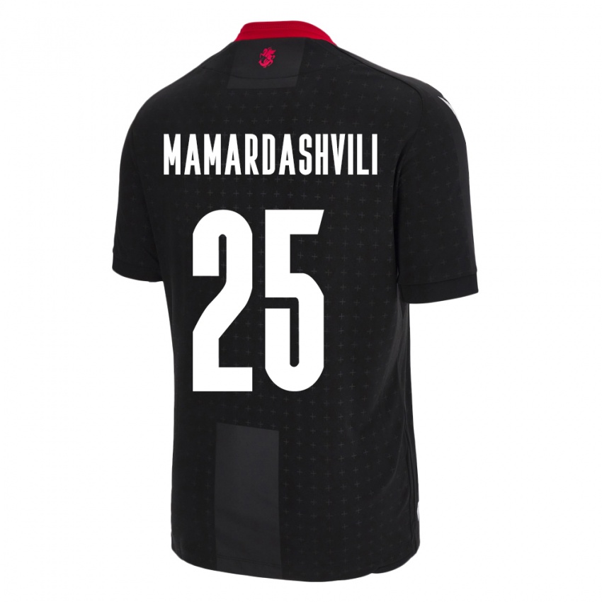 Mujer Camiseta Georgia Giorgi Mamardashvili #25 Negro 2ª Equipación 24-26 La Camisa Argentina