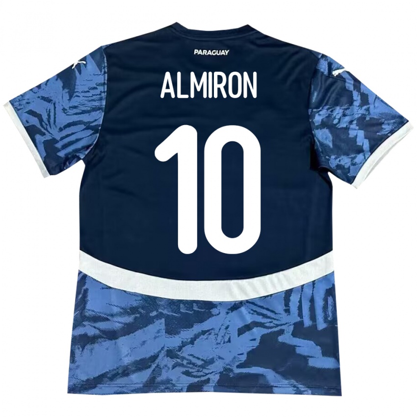 Mujer Camiseta Paraguay Miguel Almirón #10 Azul 2ª Equipación 24-26 La Camisa Argentina