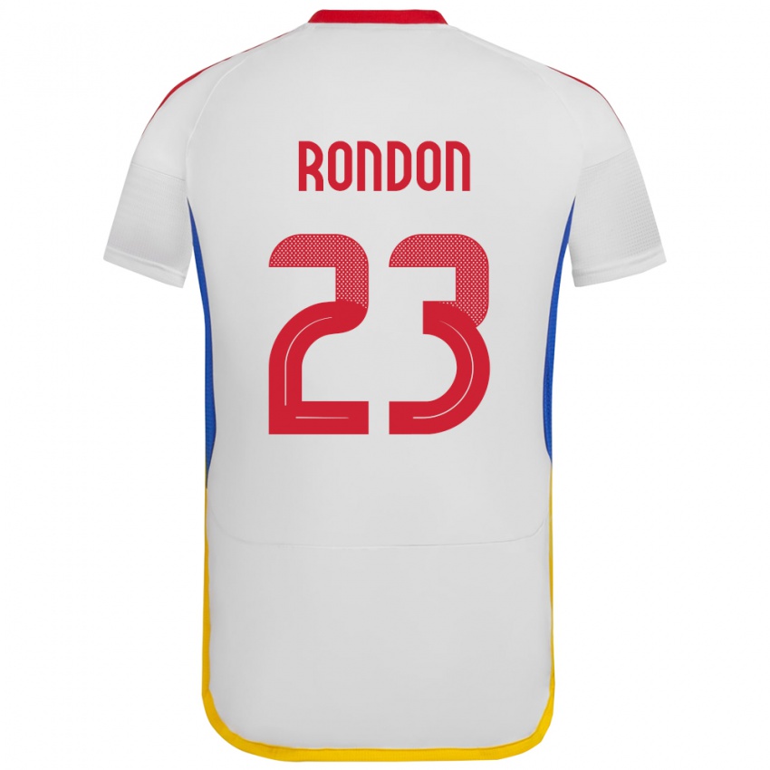 Mujer Camiseta Venezuela Salomón Rondón #23 Blanco 2ª Equipación 24-26 La Camisa Argentina